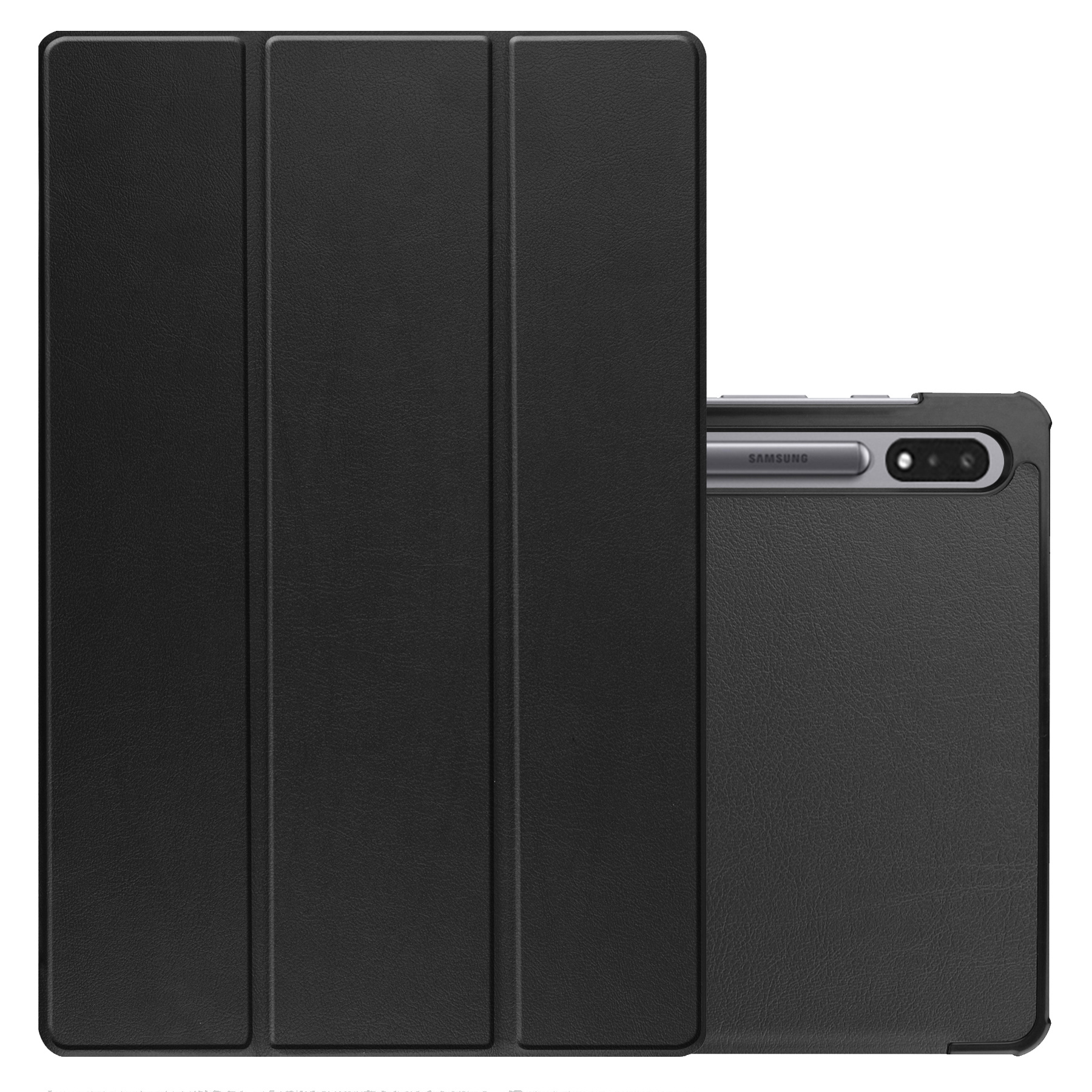 NoXx Hoesje Geschikt voor Samsung Galaxy Tab S9 Hoesje Case Hard Cover Hoes Book Case Met Uitsparing Geschikt voor S Pen - Zwart