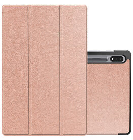 NoXx NoXx Samsung Galaxy Tab S9 Plus Hoesje Met Uitsparing S Pen - Rose Goud