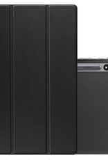 NoXx Hoesje Geschikt voor Samsung Galaxy Tab S9 Plus Hoesje Case Hard Cover Hoes Book Case Met Uitsparing Geschikt voor S Pen - Zwart
