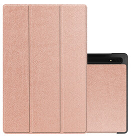 NoXx NoXx Samsung Galaxy Tab S9 Ultra Hoesje Met Uitsparing S Pen - Rose Goud