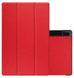 NoXx NoXx Samsung Galaxy Tab S9 Ultra Hoesje Met Uitsparing S Pen - Rood
