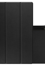NoXx Hoesje Geschikt voor Samsung Galaxy Tab S9 Ultra Hoesje Case Hard Cover Hoes Book Case Met Uitsparing Geschikt voor S Pen - Zwart