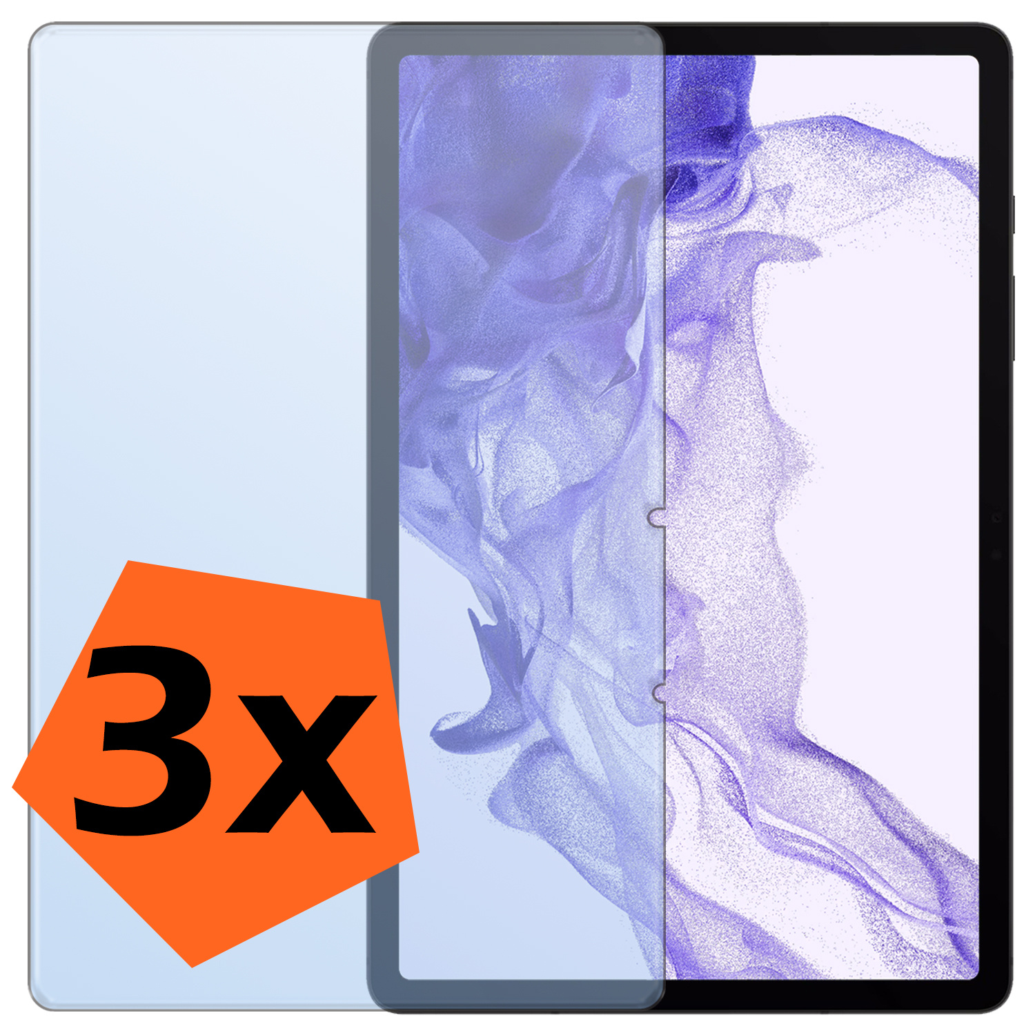 Nomfy Screenprotector Geschikt voor Samsung Galaxy Tab S9 Screenprotector Bescherm Glas - Screen Protector Geschikt voor Samsung Tab S9 Screenprotector Tempered Glass - 3 PACK