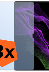 Nomfy Screenprotector Geschikt voor Samsung Galaxy Tab S9 Ultra Screenprotector Bescherm Glas - Screen Protector Geschikt voor Samsung Tab S9 Ultra Screenprotector Tempered Glass - 3 PACK