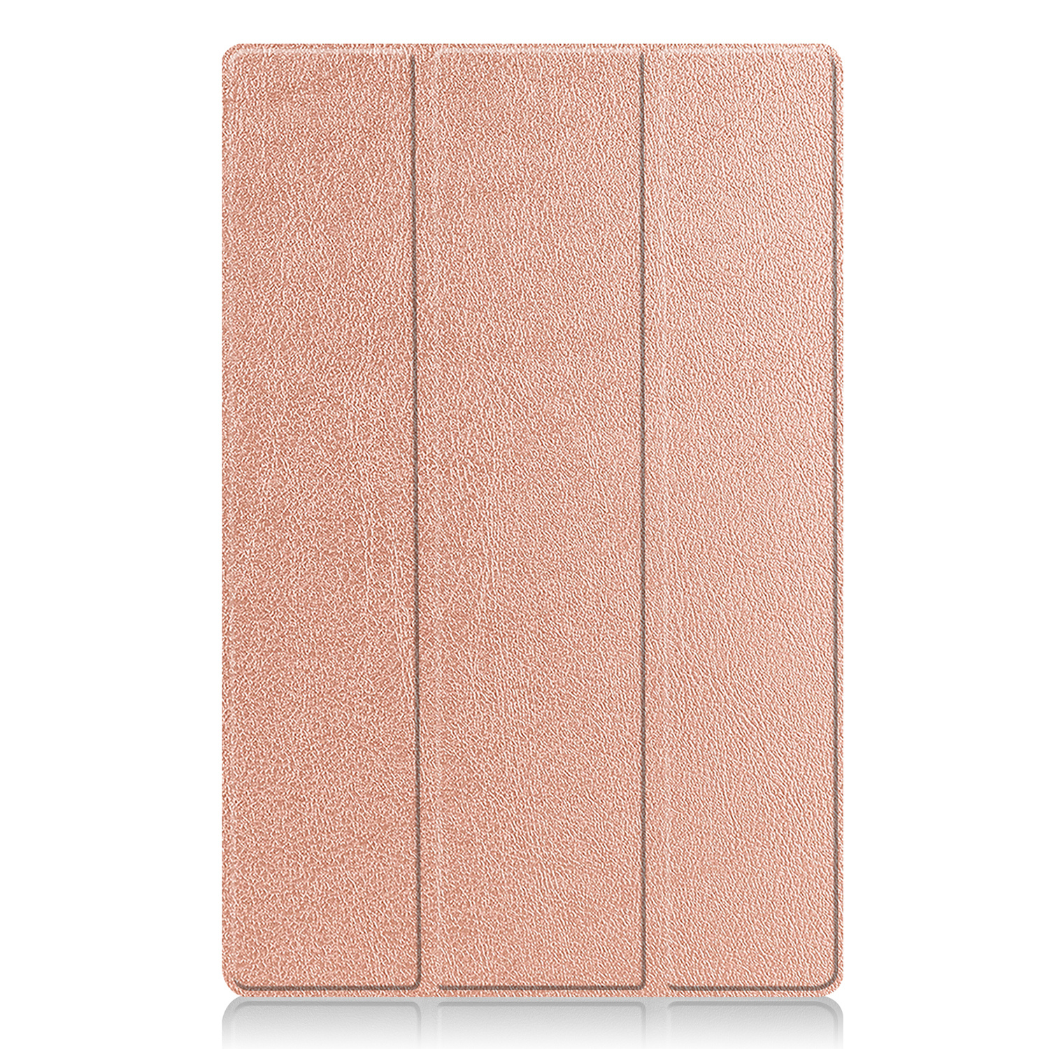 Nomfy Hoes Geschikt voor Samsung Galaxy Tab S9 Hoes Tri-fold Tablet Hoesje Case Met Uitsparing Geschikt voor S Pen - Hoesje Geschikt voor Samsung Tab S9 Hoesje Hardcover Bookcase - Rosé goud