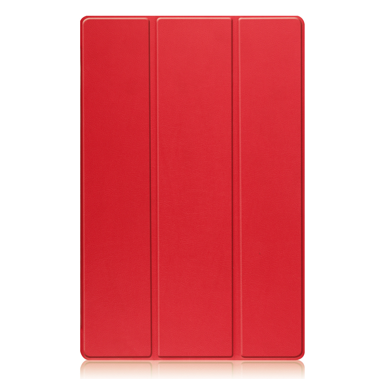 Nomfy Hoes Geschikt voor Samsung Galaxy Tab S9 Plus Hoes Tri-fold Tablet Hoesje Case Met Uitsparing Geschikt voor S Pen - Hoesje Geschikt voor Samsung Tab S9 Plus Hoesje Hardcover Bookcase - Rood