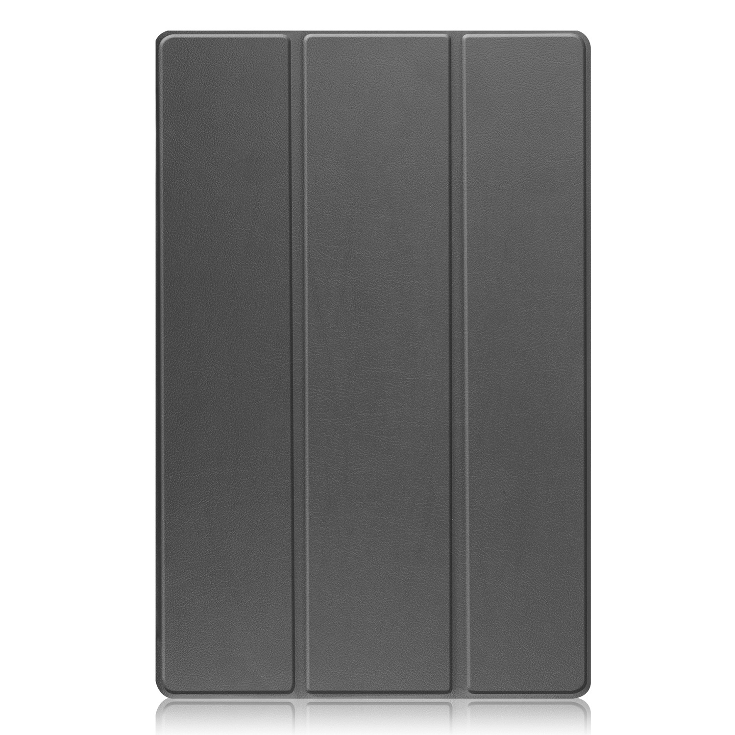BASEY. Samsung Galaxy Tab S9 Hoes Bookcase Met S Pen Uitsparing Met Screenprotector - Samsung Tab S9 Hoesje Book Case Cover - 11 inch  - Grijs