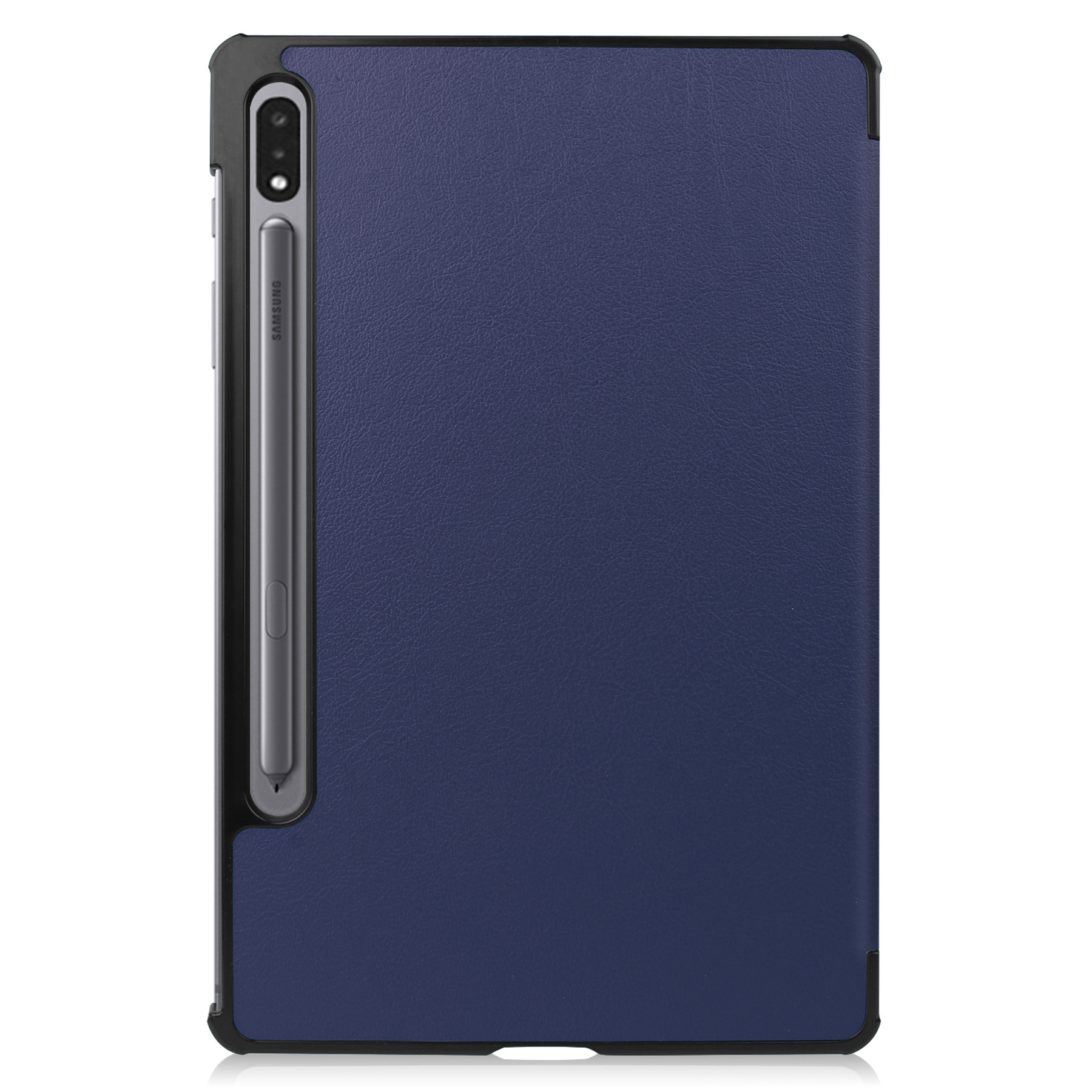 NoXx Samsung Galaxy Tab S9 Hoesje Case Hard Cover Met S Pen Uitsparing Hoes Bookcase Met Screenprotector - Donker Blauw