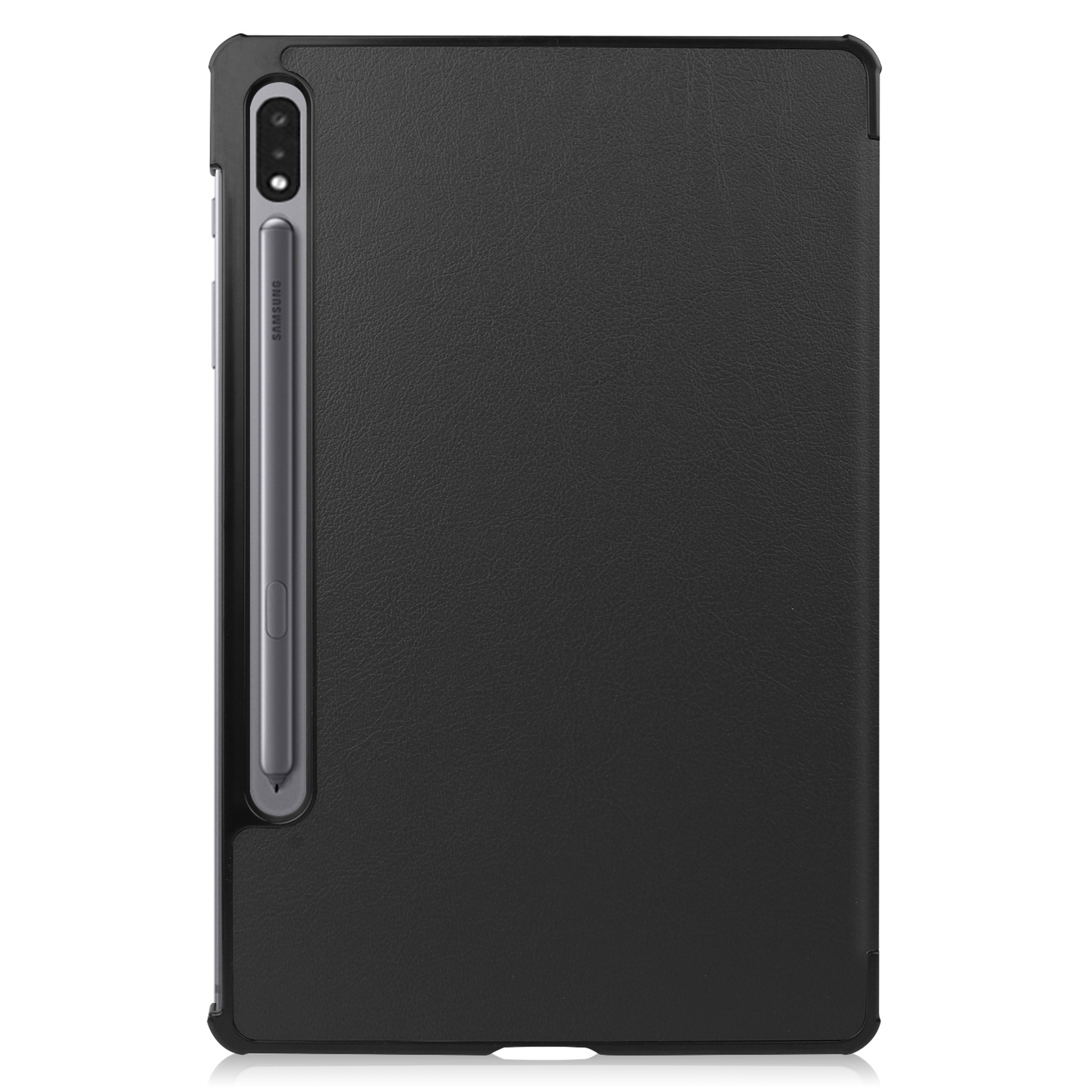 NoXx Samsung Galaxy Tab S9 Hoesje Case Hard Cover Met S Pen Uitsparing Hoes Bookcase Met Screenprotector - Zwart