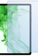 BASEY. Samsung Galaxy Tab S9 Hoes Bookcase Met S Pen Uitsparing Met Screenprotector - Samsung Tab S9 Hoesje Book Case Cover - 11 inch  - Donker Blauw