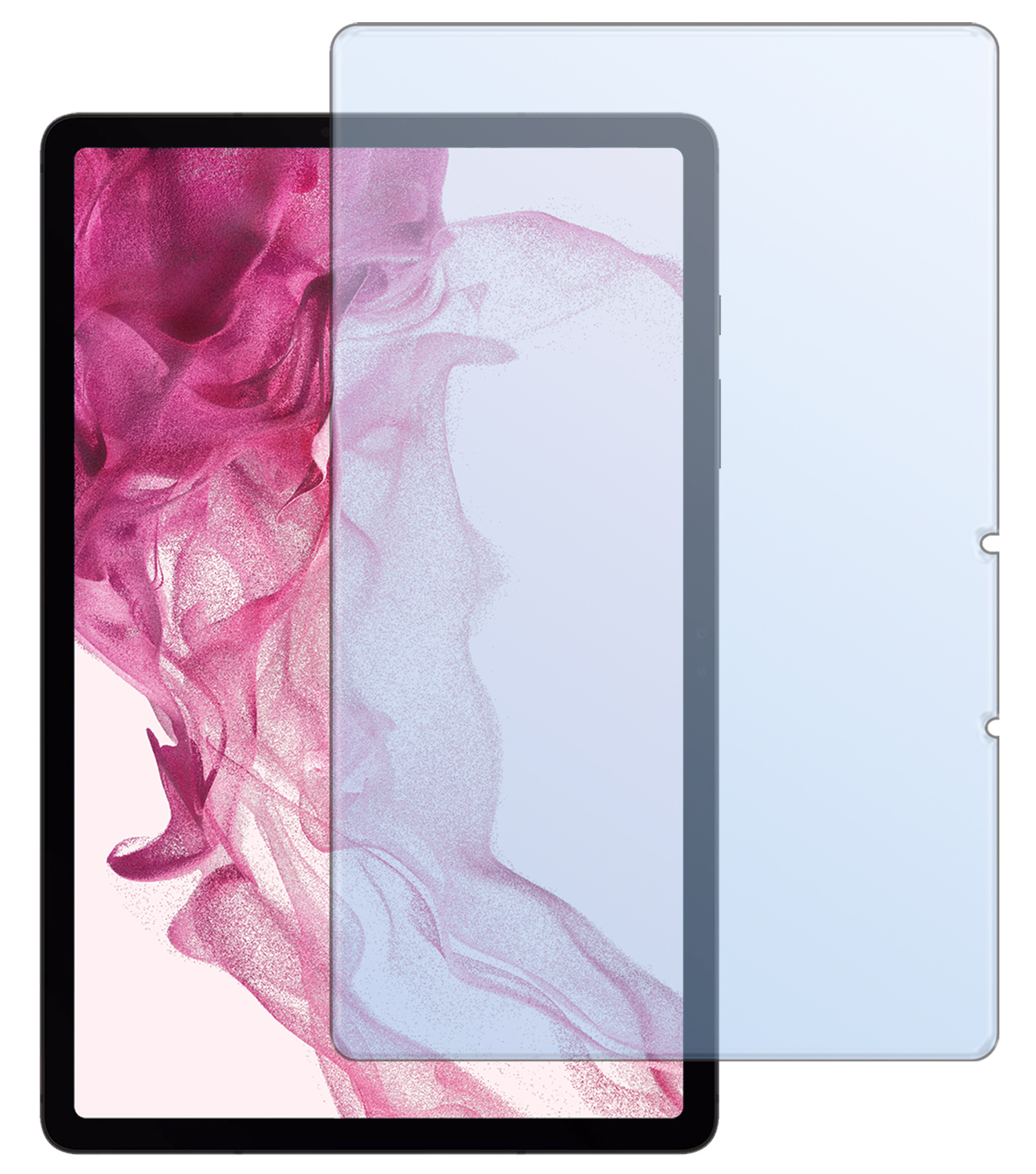 NoXx Samsung Galaxy Tab S9 Plus Hoesje Case Hard Cover Met S Pen Uitsparing Hoes Bookcase Met Screenprotector - Grijs