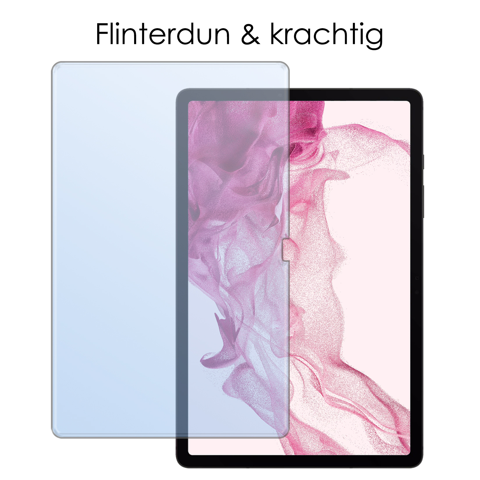 NoXx Samsung Galaxy Tab S9 Plus Hoesje Case Hard Cover Met S Pen Uitsparing Hoes Bookcase Met Screenprotector - Rood