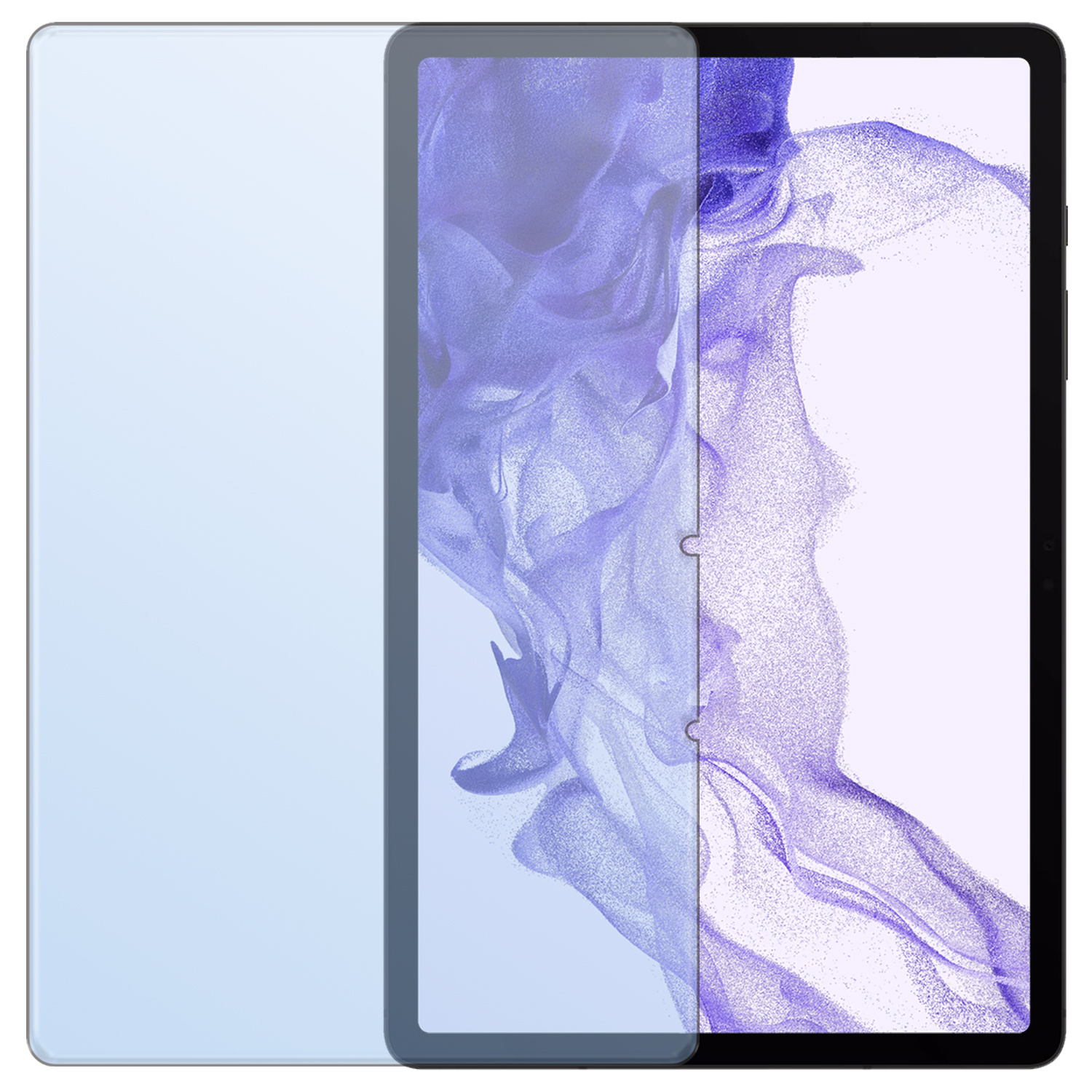 Nomfy Samsung Galaxy Tab S9 Hoesje Case Met Uitsparing Voor S Pen Met Screenprotector - Samsung Tab S9 Hoes Cover  - Grijs