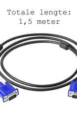 BASEY. VGA naar VGA Kabel 1,5 Meter - VGA naar VGA Kabel Omvormer Converter