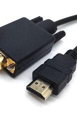 BASEY. HDMI naar VGA Kabel 1,8 Meter - HDMI naar VGA Kabel Omvormer Converter