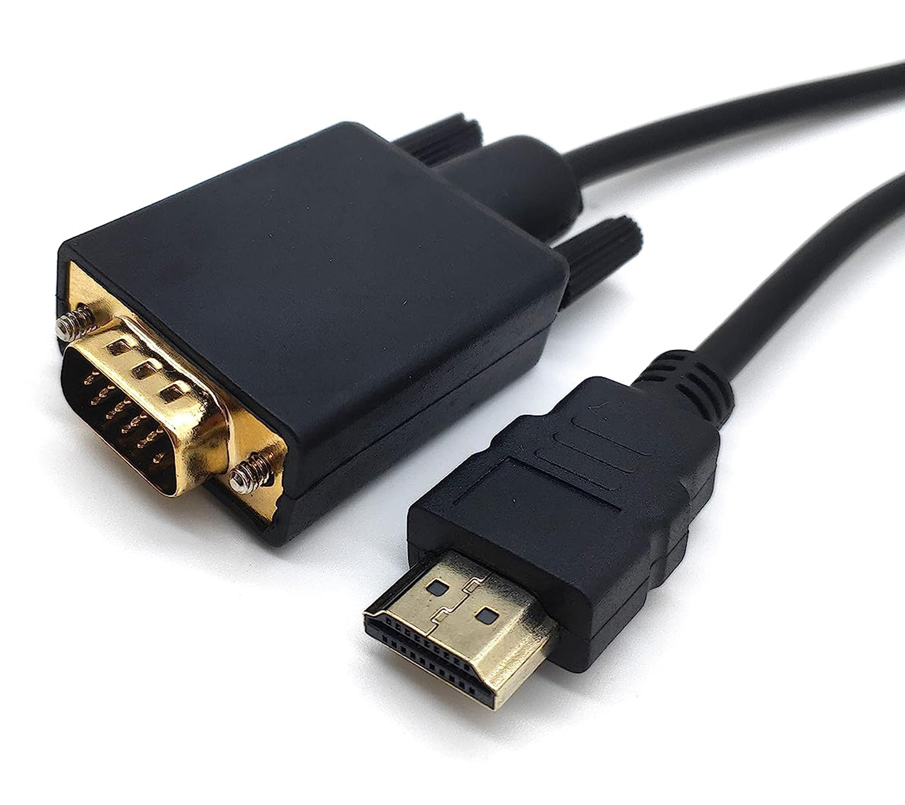 BASEY. HDMI naar VGA Kabel 1,8 Meter - HDMI naar VGA Kabel Omvormer Converter