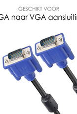 NoXx Hoogwaardige VGA naar VGA Kabel Converter Omvormer - VGA naar VGA Kabel (1,5 Meter) - Blauw