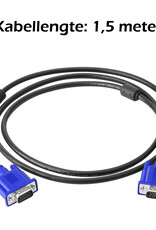 Nomfy VGA naar VGA Adapter Kabel Converter - VGA naar VGA 1080p Kwaliteit - 150 cm - Blauw