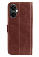 BASEY. Hoes Geschikt voor OnePlus Nord CE 3 Lite Hoesje Bookcase Hoes Flip Case Book Cover - Hoesje Geschikt voor OnePlus Nord CE 3 Lite Hoes Book Case Hoesje - Bruin