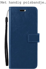 BASEY. Hoes Geschikt voor OnePlus Nord CE 3 Lite Hoesje Bookcase Hoes Flip Case Book Cover - Hoesje Geschikt voor OnePlus Nord CE 3 Lite Hoes Book Case Hoesje - Donkerblauw