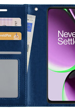 NoXx Hoes Geschikt voor OnePlus Nord CE 3 Lite Hoesje Book Case Hoes Flip Cover Wallet Bookcase - Donkerblauw