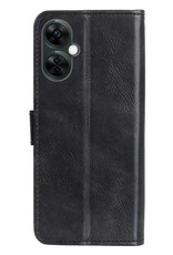 NoXx Hoes Geschikt voor OnePlus Nord CE 3 Lite Hoesje Book Case Hoes Flip Cover Wallet Bookcase - Zwart