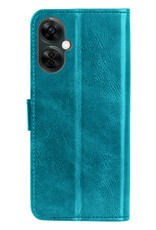 NoXx Hoes Geschikt voor OnePlus Nord CE 3 Lite Hoesje Book Case Hoes Flip Cover Wallet Bookcase - Turquoise