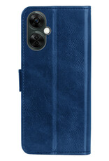 BASEY. Hoes Geschikt voor OnePlus Nord CE 3 Lite Hoesje Bookcase Hoes Flip Case Book Cover Met Screenprotector - Hoesje Geschikt voor OnePlus Nord CE 3 Lite Hoes Book Case Hoesje - Donkerblauw