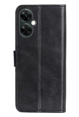 NoXx Hoes Geschikt voor OnePlus Nord CE 3 Lite Hoesje Book Case Hoes Flip Cover Wallet Bookcase Met Screenprotector - Zwart
