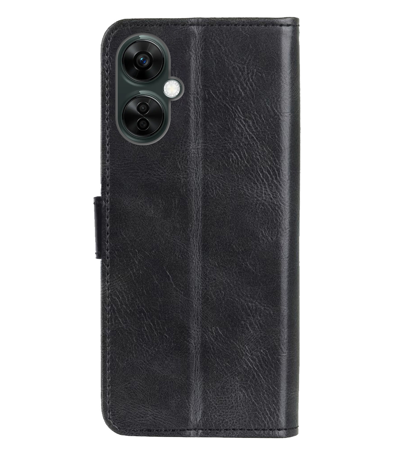 NoXx Hoes Geschikt voor OnePlus Nord CE 3 Lite Hoesje Book Case Hoes Flip Cover Wallet Bookcase Met 2x Screenprotector - Zwart