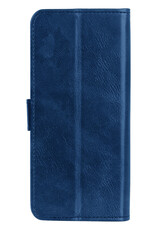 Nomfy Hoesje Geschikt voor OnePlus Nord CE 3 Lite Hoes Bookcase Flipcase Book Cover Met 2x Screenprotector - Hoes Geschikt voor OnePlus Nord CE 3 Lite Hoesje Book Case - Donkerblauw