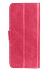 Nomfy Hoesje Geschikt voor OnePlus Nord CE 3 Lite Hoes Bookcase Flipcase Book Cover Met 2x Screenprotector - Hoes Geschikt voor OnePlus Nord CE 3 Lite Hoesje Book Case - Donkerroze