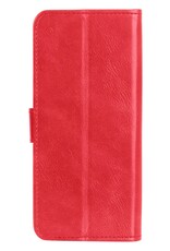 Nomfy Hoesje Geschikt voor OnePlus Nord CE 3 Lite Hoes Bookcase Flipcase Book Cover Met 2x Screenprotector - Hoes Geschikt voor OnePlus Nord CE 3 Lite Hoesje Book Case - Rood