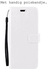 BASEY. Hoes Geschikt voor OnePlus Nord CE 3 Lite Hoesje Bookcase Hoes Flip Case Book Cover Met 2x Screenprotector - Hoesje Geschikt voor OnePlus Nord CE 3 Lite Hoes Book Case Hoesje - Wit