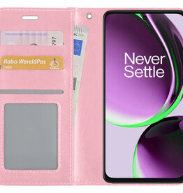 NoXx NoXx OnePlus Nord CE 3 Lite Hoesje Bookcase - Lichtroze