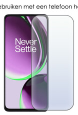 NoXx Hoes Geschikt voor OnePlus Nord CE 3 Lite Hoesje Book Case Hoes Flip Cover Wallet Bookcase Met Screenprotector - Lichtroze