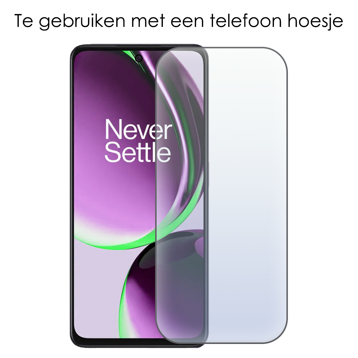 NoXx Hoes Geschikt voor OnePlus Nord CE 3 Lite Hoesje Book Case Hoes Flip Cover Wallet Bookcase Met Screenprotector - Lichtroze