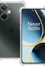 BASEY. Hoes Geschikt voor OnePlus Nord CE 3 Lite Hoesje Shock Proof Case Hoes Siliconen - Hoesje Geschikt voor OnePlus Nord CE 3 Lite Hoes Cover Shockproof - Transparant