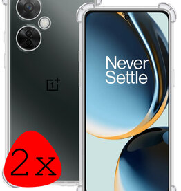 BASEY. BASEY. OnePlus Nord CE 3 Lite Hoesje Shockproof Transparant - 2 PACK