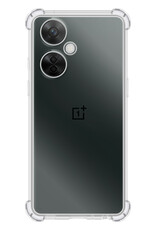 BASEY. Hoes Geschikt voor OnePlus Nord CE 3 Lite Hoesje Shock Proof Case Hoes Siliconen - Hoesje Geschikt voor OnePlus Nord CE 3 Lite Hoes Cover Shockproof - Transparant - 2 Stuks