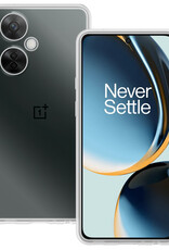 BASEY. Hoes Geschikt voor OnePlus Nord CE 3 Lite Hoesje Siliconen Back Cover Case - Hoesje Geschikt voor OnePlus Nord CE 3 Lite Hoes Cover Hoesje - Transparant
