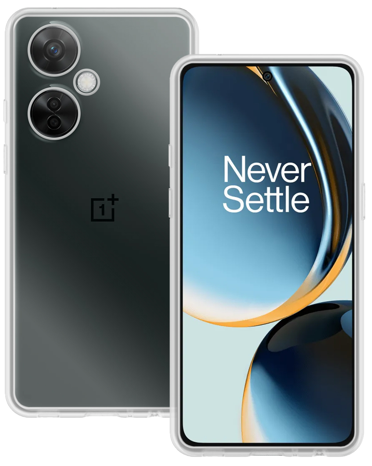 BASEY. Hoes Geschikt voor OnePlus Nord CE 3 Lite Hoesje Siliconen Back Cover Case - Hoesje Geschikt voor OnePlus Nord CE 3 Lite Hoes Cover Hoesje - Transparant