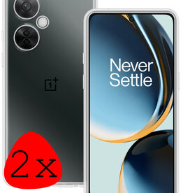 BASEY. BASEY. OnePlus Nord CE 3 Lite Hoesje Siliconen - Transparant - 2 PACK
