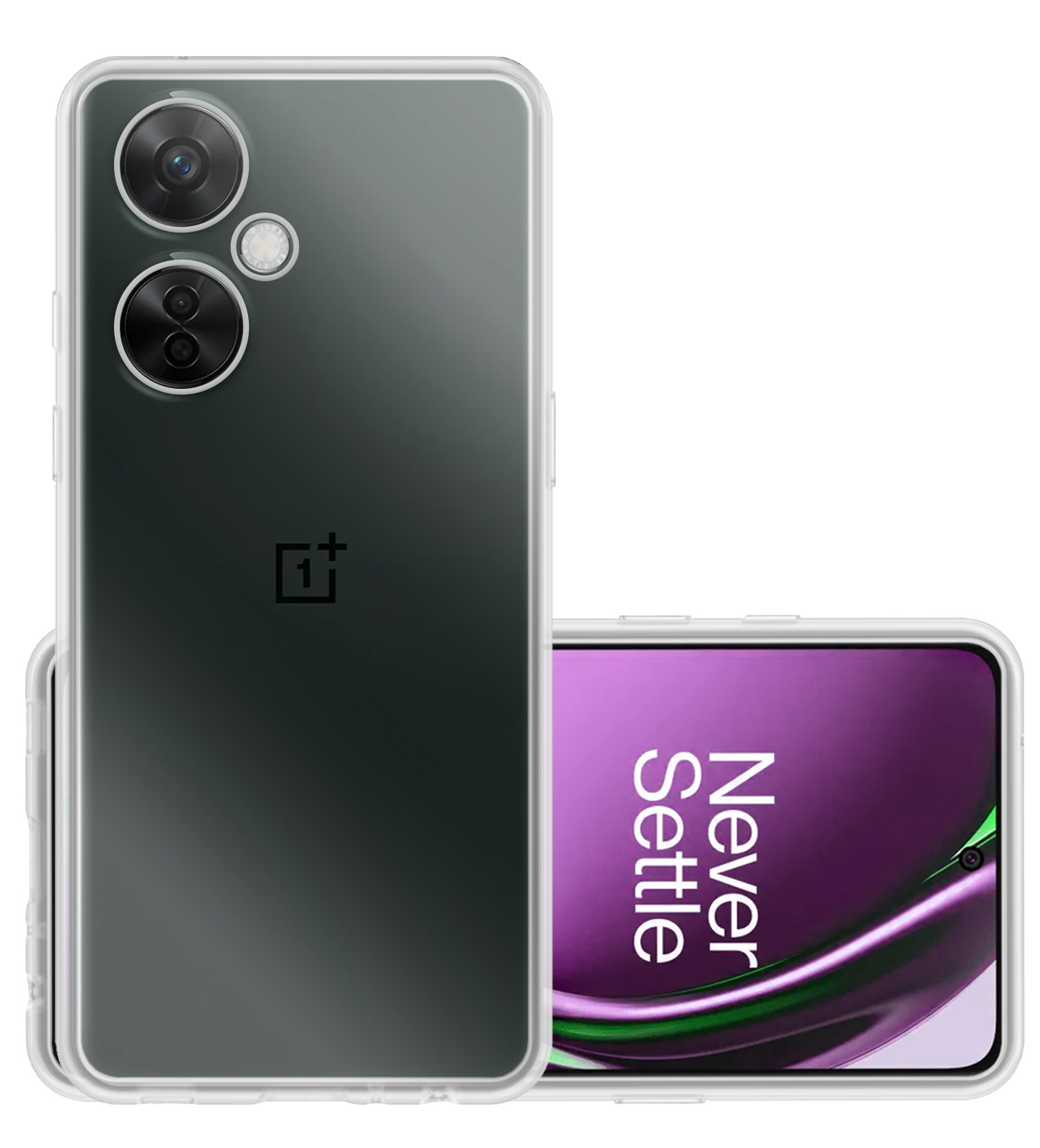 NoXx Hoes Geschikt voor OnePlus Nord CE 3 Lite Hoesje Cover Siliconen Back Case Hoes - Transparant