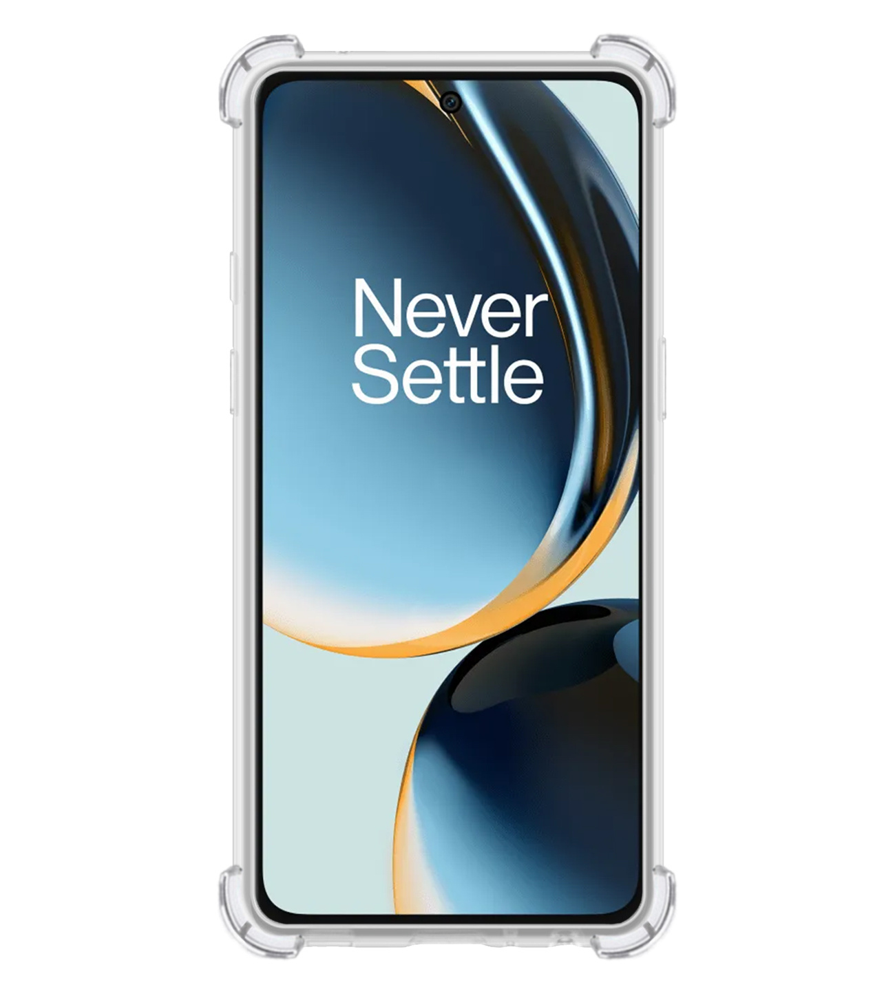 BASEY. Hoes Geschikt voor OnePlus Nord CE 3 Lite Hoesje Shock Proof Case Hoes Siliconen Met Screenprotector - Hoesje Geschikt voor OnePlus Nord CE 3 Lite Hoes Cover Shockproof - Transparant