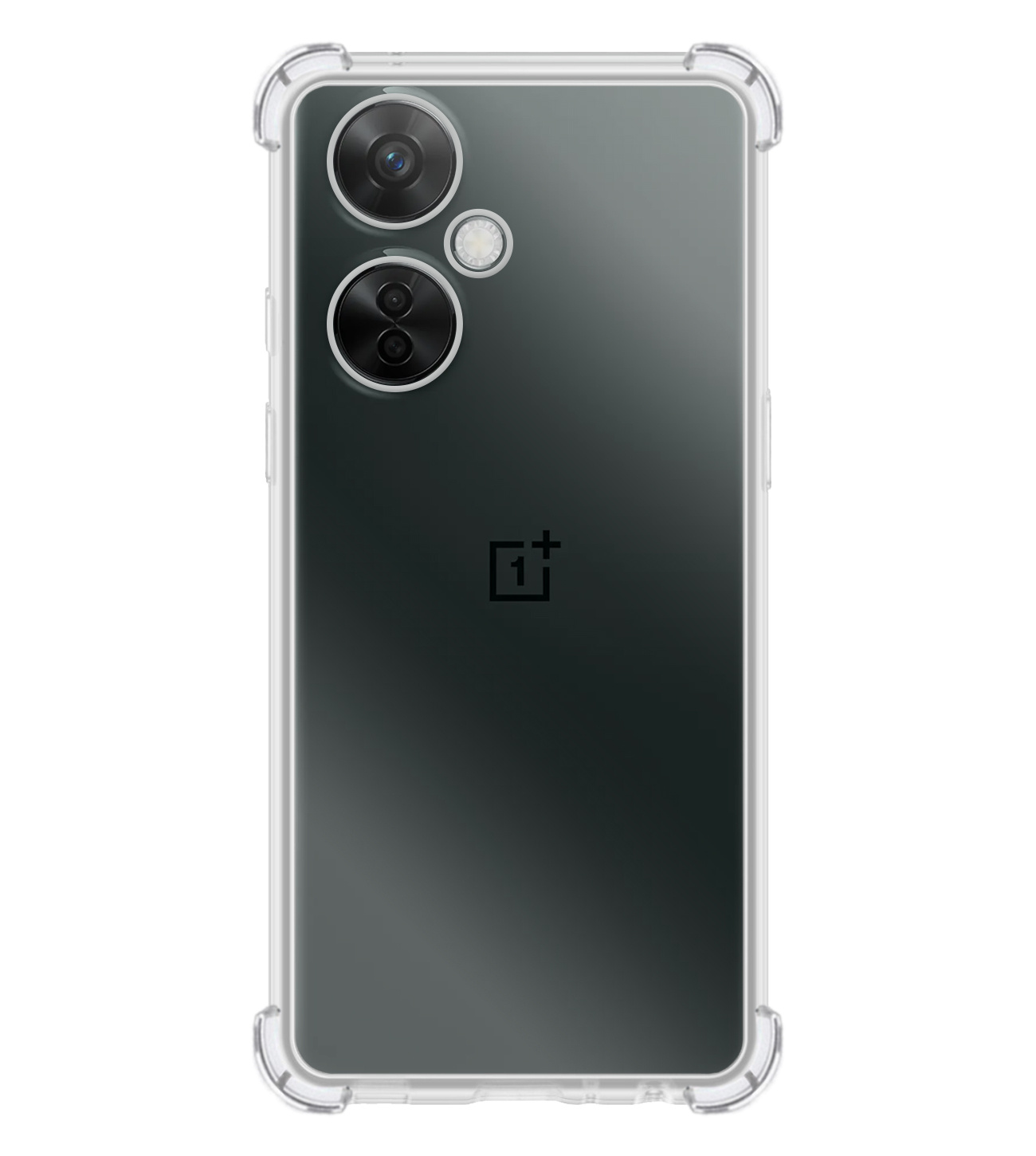 BASEY. Hoes Geschikt voor OnePlus Nord CE 3 Lite Hoesje Shock Proof Case Hoes Siliconen Met 2x Screenprotector - Hoesje Geschikt voor OnePlus Nord CE 3 Lite Hoes Cover Shockproof - Transparant