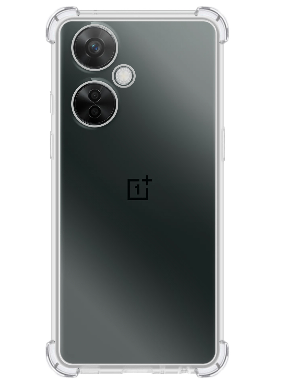 NoXx Hoes Geschikt voor OnePlus Nord CE 3 Lite Hoesje Siliconen Cover Shock Proof Back Case Shockproof Hoes Met 2x Screenprotector - Transparant