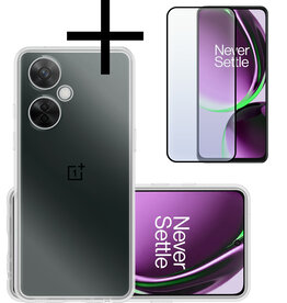 NoXx NoXx OnePlus Nord CE 3 Lite Hoesje Siliconen Met Screenprotector - Transparant