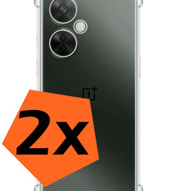 Nomfy Nomfy OnePlus Nord CE 3 Lite Hoesje Shockproof Transparant - 2 PACK