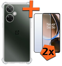 Nomfy Nomfy OnePlus Nord CE 3 Lite Hoesje Shockproof Met 2x Screenprotector